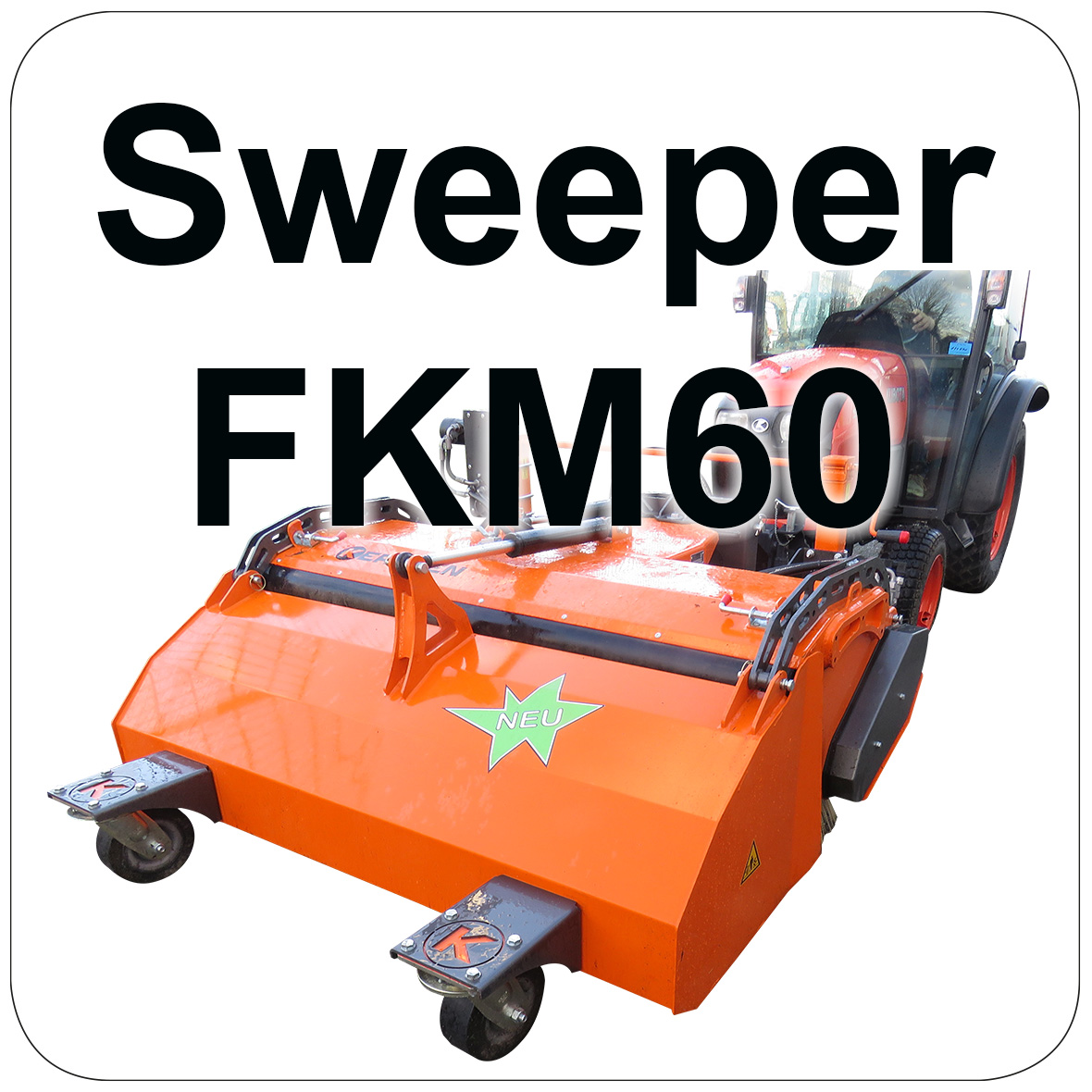 Kersten FKM 60 - 70-130hp - Front Mounted Sweeper for Tractors & Loaders